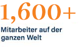 1600+ employees across globe