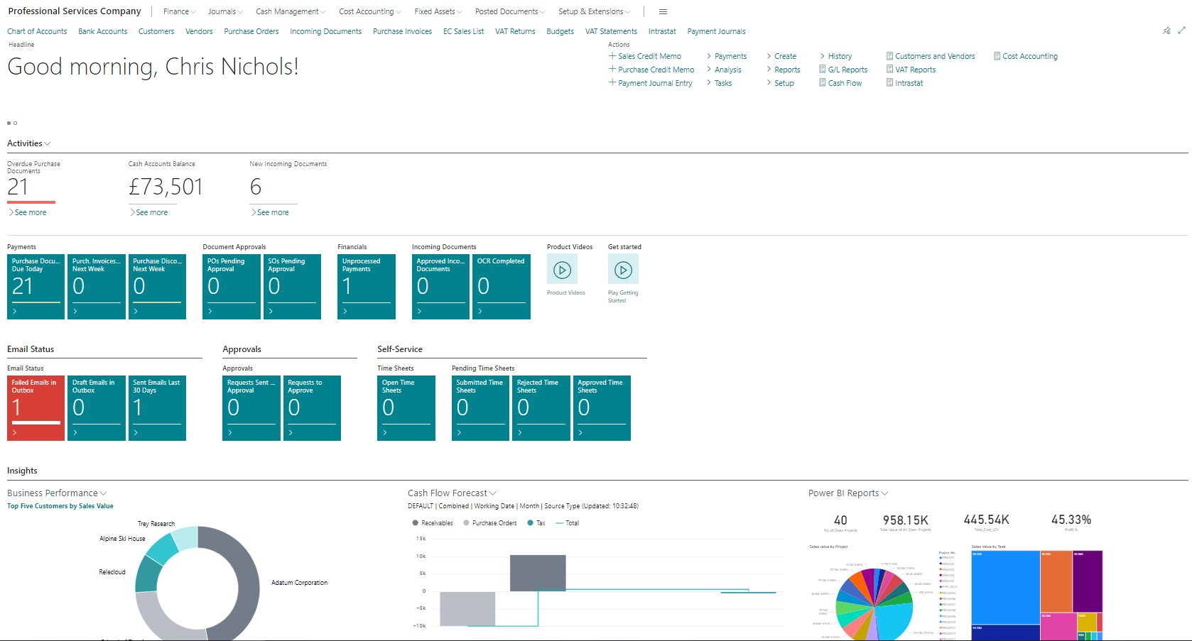 dynamics 365 business central