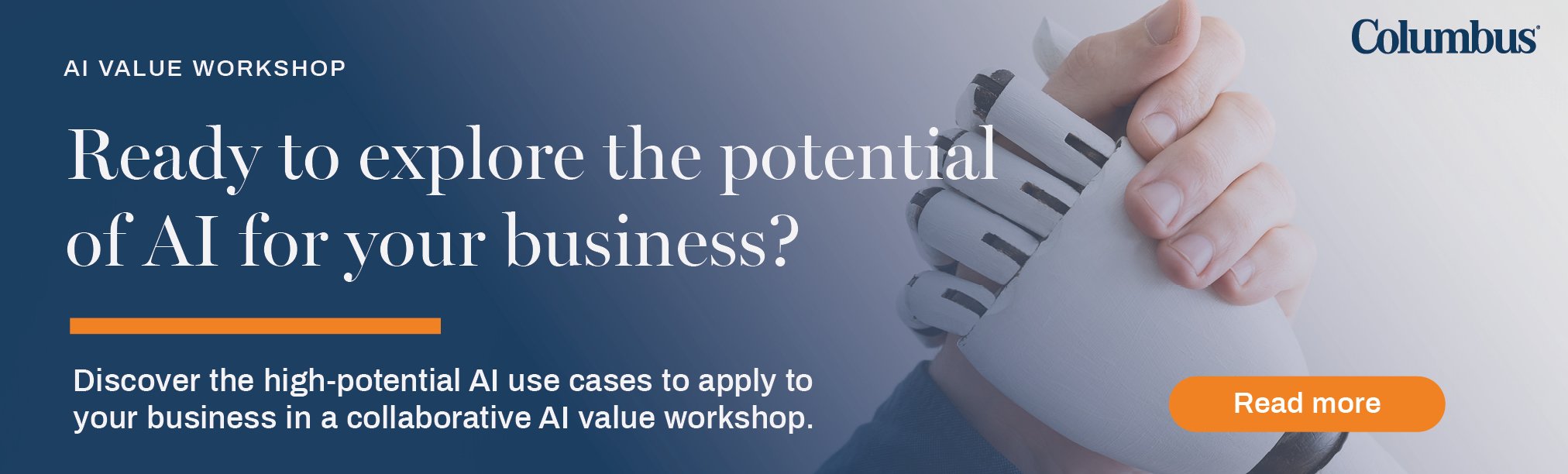 Banner for AI value workshop