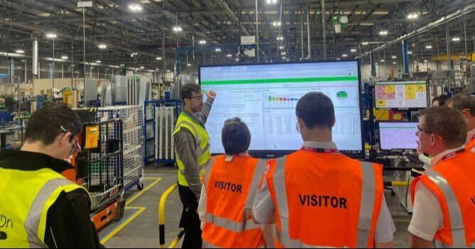 Judges of The Manufacturer MX Awards 2024 being shown around a UK manufacturing factory.