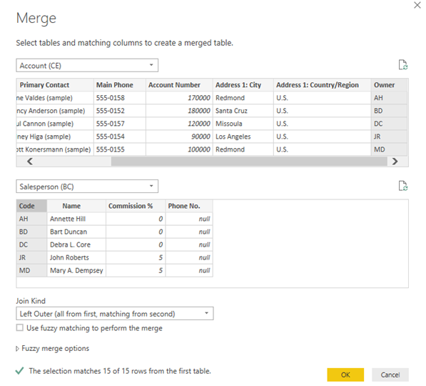 Merge Function | Microsoft Dynamics 365 | Business Intelligence