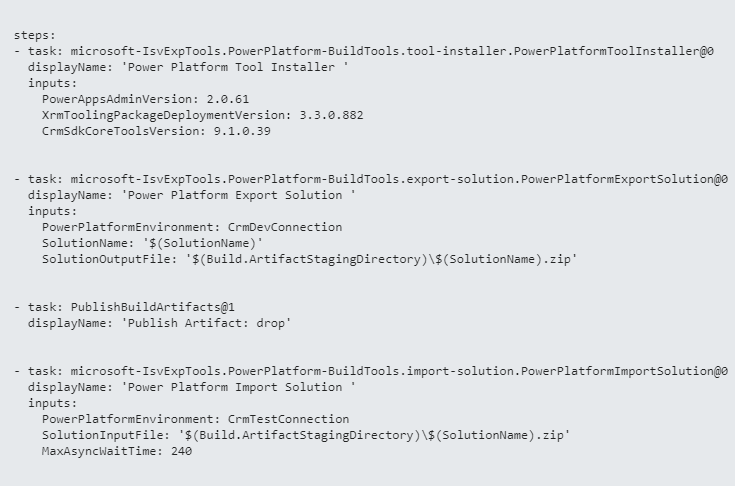 Azure Pipelines for Dynamic365