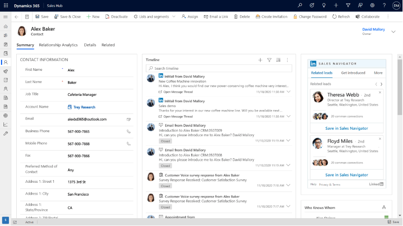 Embedded Profiles direkte i CRM